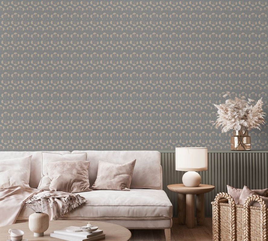 Picture of Geometric Flower in Grey - 1032701-01